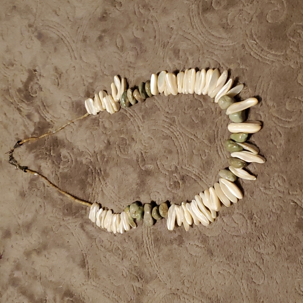 Vintage fresh water pearls and turquoise handmade